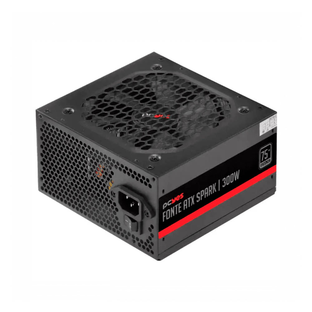 Fonte Atx 300w PcYes Spark Pfc Ativo - PXSP300WPT (OEM-Sem Caixa) Truedata